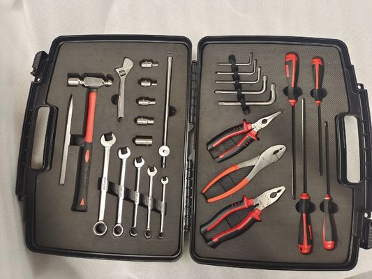 Non magnetic Stainless Steel non ferrous tool kit including laser logo service suitable for maintenance and assembly tasks