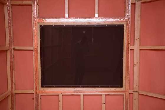 Customized Shipping RF Shielded Windows with 60dB Noise Shielding and 70-90% Visible Light Transmission