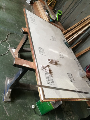1.2m X 2.1m Rf Ekranowane drzwi Rama z mosiądzu Folia miedziana z lokalnymi i kluczami