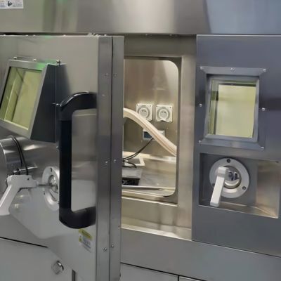 Wydawanie technicznych komórek gorących 75 mmpb 99m dla radiofarmaceutycznej linii produkcyjnej