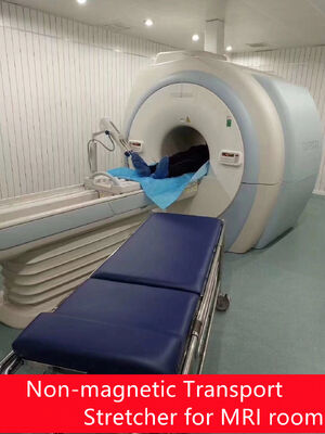 Non Magnetic Stretcher with Non-magnetic Aluminum Alloy for MRI and CT Scans with 200 Kg Weight Capacity