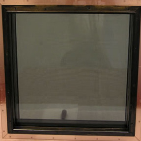 900 x 1200 mm odporne na promieniowanie RF ekranowane okna miedziane metalowe