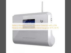 Detektor promieniowania jądrowego zasilany bateryjnie z ±15% względnym błędem własnym i przenośną konstrukcją w temperaturze 10 ºC - 45 ºC