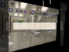 Gorąca Komora Syntezy dla Linii Produkcyjnej Radiofarmaceutyków Standard GMP z Monitorowaniem Dawki w Czasie Rzeczywistym z Filtrem HEPA i Filtrem Węgla Aktywnego, Podciśnienie